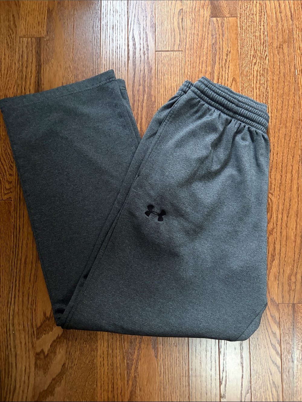 Under Armour Charcoal Gray Fleece Joggers with Logo